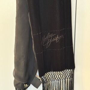 Harley-Davidson Black Fringe Scarf